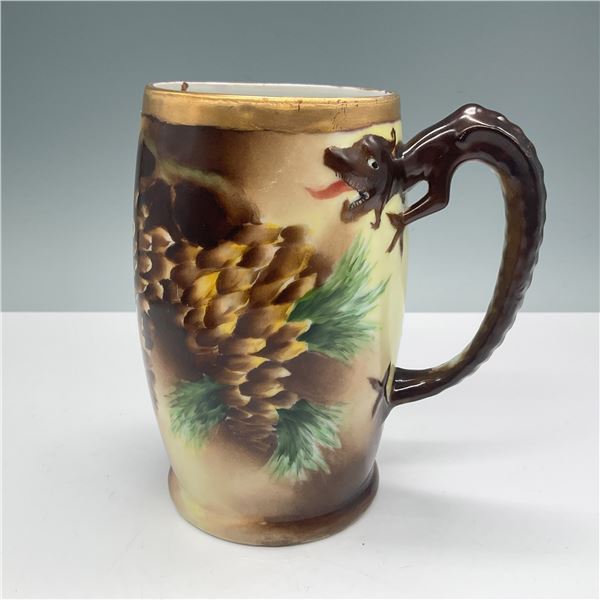 Dragon Handle Pinecone Motif Tankard