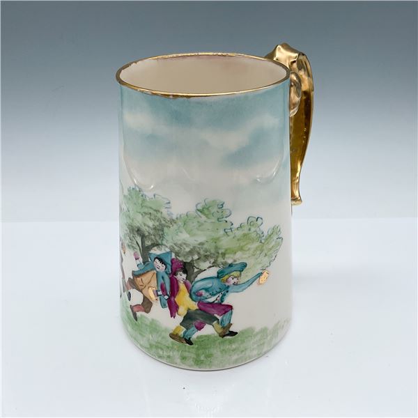 Belleek Dragon Handle Mug with Blackberries