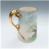 Image 2 : Belleek Dragon Handle Mug with Blackberries