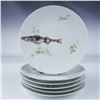 Image 1 : Bareuther Bavaria Porcelain Plates, Set of 6, Fish Motif