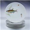 Image 3 : Bareuther Bavaria Porcelain Plates, Set of 6, Fish Motif