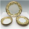 Image 1 : 9pc PM Bavaria Porcelain Dessert Set with Yellow Roses