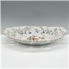Image 1 : Dresden Reticulated Porcelain Bowl with Gilt Accents