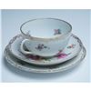 Image 1 : Dresden Floral Cup and Saucer Set with Dessert Plate