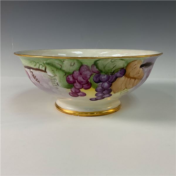 Tressemanes & Vogt Limoges Grape Design Centerpiece Bowl