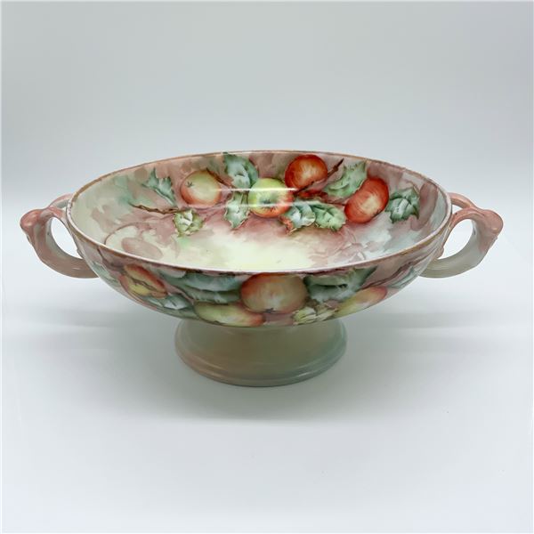 Rosenthal Porcelain Pedestal Bowl, Fruit Motif