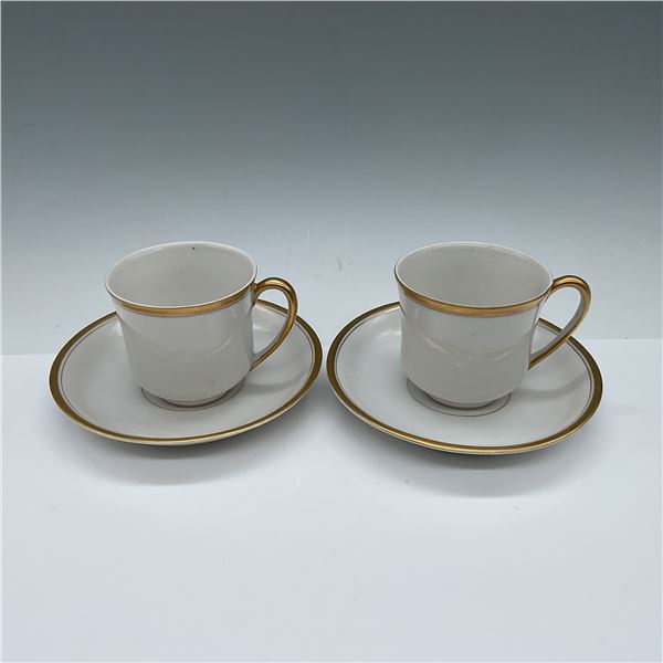 4pc Nippon Demitasse Cup and Saucer Set, Gold Trim