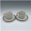 Image 2 : 4pc Nippon Demitasse Cup and Saucer Set, Gold Trim