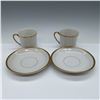 Image 3 : 4pc Nippon Demitasse Cup and Saucer Set, Gold Trim