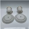 Image 4 : 4pc Nippon Demitasse Cup and Saucer Set, Gold Trim