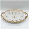 Image 1 : KPM Porcelain Serving Bowl, Gilded Floral Design