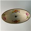 Image 4 : Porcelain and Brass Floral Design Centerpiece Bowl