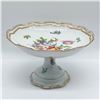 Image 1 : Porcelain Compote, Floral Motif
