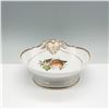 Image 1 : Hand-Painted Porcelain Compote Bowl with Gilded Accents