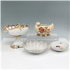 Image 1 : 4pc Ornate Porcelain Shell Bowls and Footed Compotes