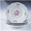 Image 1 : 4pc Europa Fine Porcelain Floral Soup Bowls