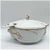 Image 2 : 2pc Haviland Porcelain Covered Tureen, Gilded Detailing