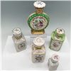 Image 2 : 5pc Hand-Painted Porcelain Decanters & Tea Caddy's