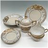 Image 2 : 11pc Japanese Porcelain Tea Set with Gilt Detailing