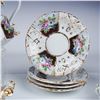 Image 3 : Porcelain Tea Set, 11pc, Hand-Painted Floral Design