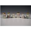 Image 2 : 6pc Porcelain Floral Salt and Pepper Shaker Set, Gilded Lids