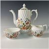 Image 1 : 3pc of Aynsley Bone China Coffee Service Set, Cottage Garden