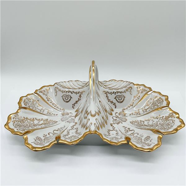 Handpainted Porcelain Divided Dish