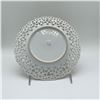 Image 2 : Porcelain Reticulated Plate, Gold and Pink Accents