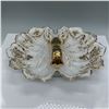 Image 2 : Antique Porcelain Divided Dish with Gilded Handle