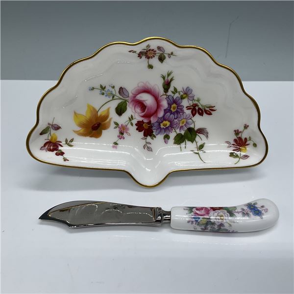 Royal Crown Derby Derby Posies Dish and Spreader with Box