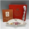 Image 4 : Royal Crown Derby Derby Posies Dish and Spreader with Box