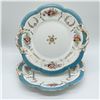 Image 1 : 2pc Porcelain Serving Plates, Floral and Gilded