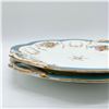 Image 3 : 2pc Porcelain Serving Plates, Floral and Gilded