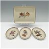 Image 1 : 4pc Danmark Porcelain Floral Dresser Tray & Three Ovals