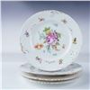 Image 1 : 4pc German Porcelain Floral Dessert Plates, Schonwald