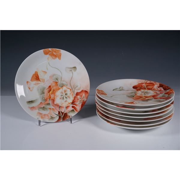 7pc German Porcelain Plates, Jaeger & Co and Hutschenreuther