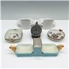 Image 2 : 8pc Assorted Porcelain Ashtrays & Metal Lighter Collection