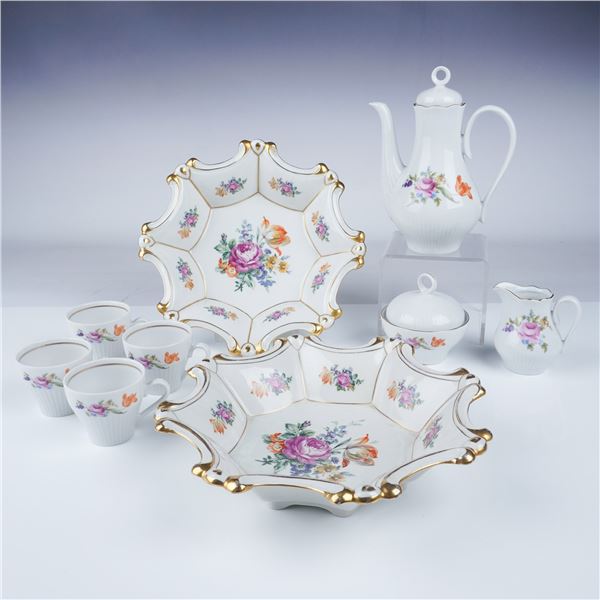 9pc Graf Von Henneberg Porcelain Tableware
