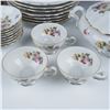 Image 5 : 49pc Mitterteich Meissen Floral Porcelain Dinnerware Set