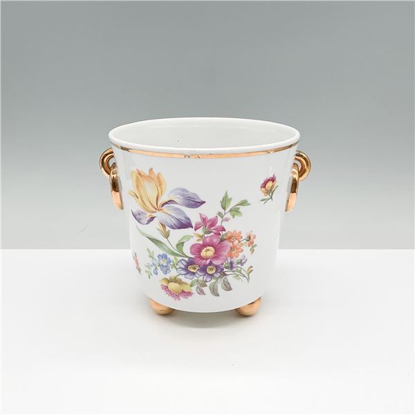 Metzler & Ortloff Porcelain Cachepot with Gilded Accents