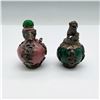 Image 1 : 2pc Chinese Cloisonne and Metal Overlay Snuff Bottles