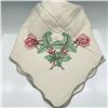 Image 2 : Vintage Embroidered Linen Tablecloth and Napkin Set