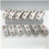Image 2 : 12pc P. Martinroda Germany Porcelain Floral Napkin Rings