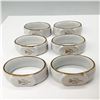 Image 3 : 12pc P. Martinroda Germany Porcelain Floral Napkin Rings