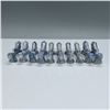 Image 2 : 10pc Blue and White Porcelain Dog Chopstick Rests
