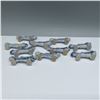 Image 3 : 10pc Blue and White Porcelain Dog Chopstick Rests