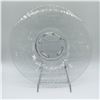 Image 1 : Etched Glass Centerpiece Plate, Floral Design