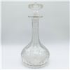 Image 1 : Vintage  Cut Glass Decanter with Stopper