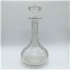 Image 2 : Vintage  Cut Glass Decanter with Stopper