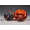 Image 4 : 2pc Signed Glass Paperweights